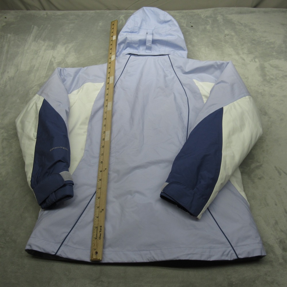 Columbia Jacket Womens Medium Purple White Waterproof Removable Puff Liner 3in1 - Picture 13 of 16